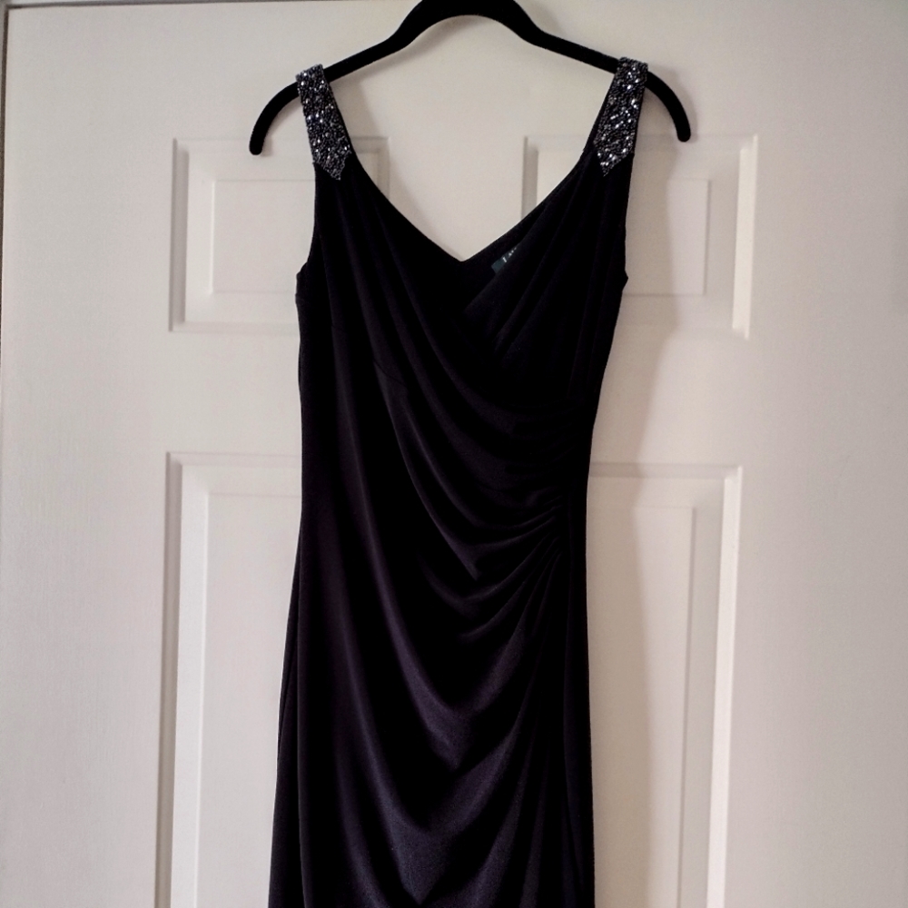 Ralph Lauren Black Evening Dress Size 2